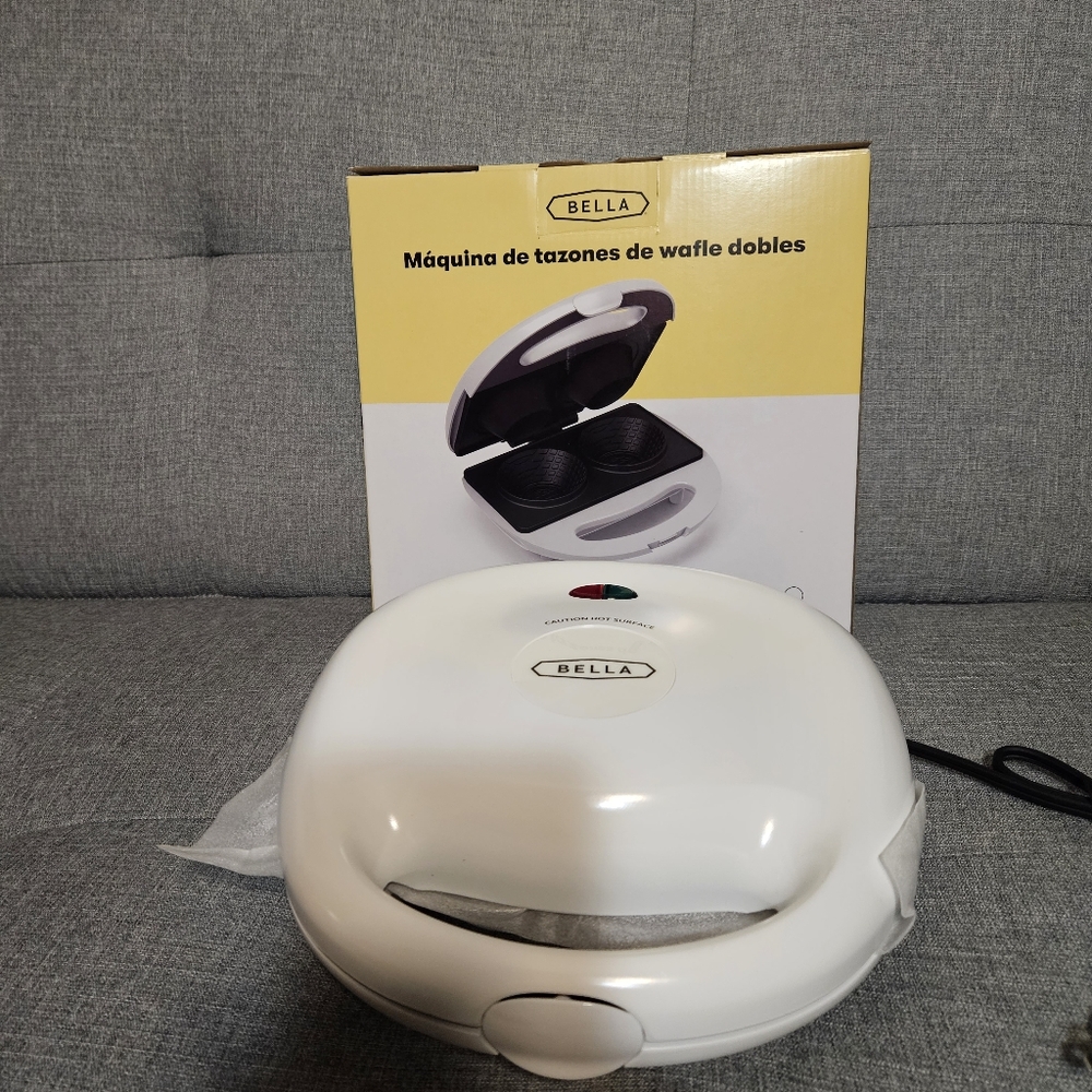 New Double waffle bowl maker